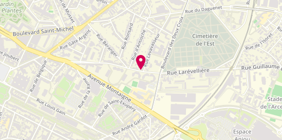 Plan de Pompes Funèbres et Marbrerie CHEVET-TOMBINI - PFG ANGERS, 103-105 Rue Larevellière, 49000 Angers