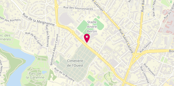 Plan de Pompes Funèbres Roc-Eclerc, 60 Rue de la Meignanne, 49100 Angers