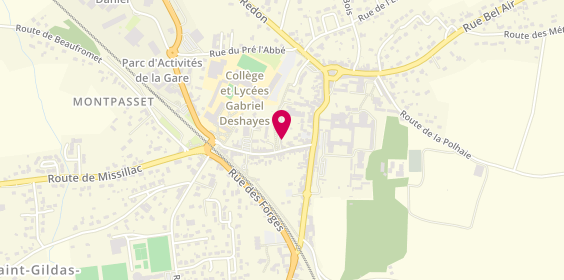 Plan de POMPES FUNEBRES LM & MARBRERIE- le Choix Funéraire - Saint-Gildas-des-Bois, 17 Rue Gabriel Deshayes, 44530 Saint-Gildas-des-Bois