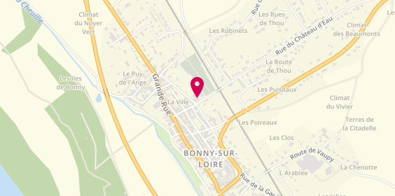 Plan de Pompes Funèbres Caton - Bonny sur Loire, 23 Rue de Thou, 45420 Bonny-sur-Loire