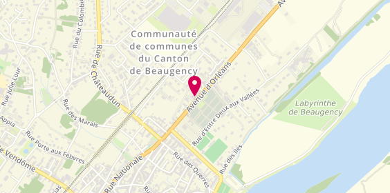 Plan de Pompes Funèbres Caton, 23 avenue d'Orléans, 45190 Beaugency