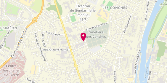 Plan de Roc Eclerc, 14 avenue Jean Moulin, 89000 Auxerre