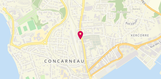 Plan de Le Choix Funéraire, 91 avenue de la Gare, 29900 Concarneau