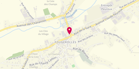 Plan de Philae Services Funeraires, 3 Grande Rue, 70220 Fougerolles-Saint-Valbert