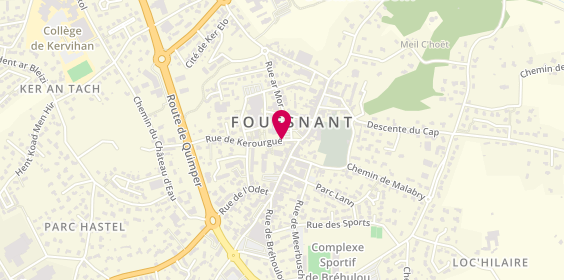 Plan de Pompes Funèbres Marbrerie Clément-Guiton, 33 Rue de Kerourgue, 29170 Fouesnant