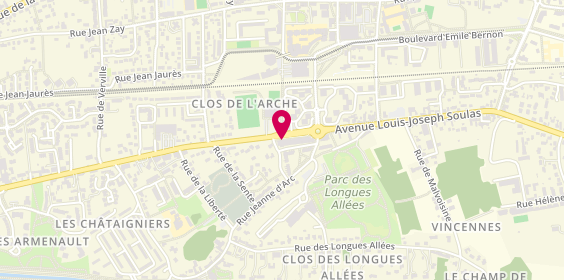 Plan de Pompes Funèbres Caton, 72 avenue Louis Joseph Soulas, 45800 Saint-Jean-de-Braye