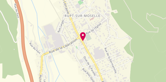 Plan de Pompes Funèbres Mangel, 10 Rue d'Alsace, 88360 Rupt-sur-Moselle