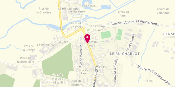 Plan de Etablissements Rondeau, 128 Route de Châtillon Coligny, 45220 Château-Renard
