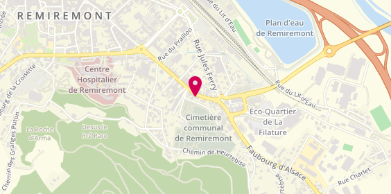 Plan de Marbrerie et Pompes Funebres Fourni, 16 Rue du Général Leclerc, 88200 Remiremont