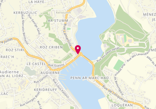 Plan de Pompes Funèbres du Finistère, 9 Quai Anatole France, 29770 Audierne