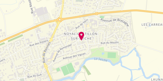 Plan de Philae Services Funéraires, 6 place de la Mairie, 35230 Noyal-Châtillon-sur-Seiche