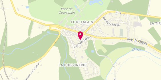 Plan de Pompes Funèbres et Marbrerie COCHERY - PFG VALD'YERRE, 21 Place Charles de Gaulle, 28290 Vald'Yerre