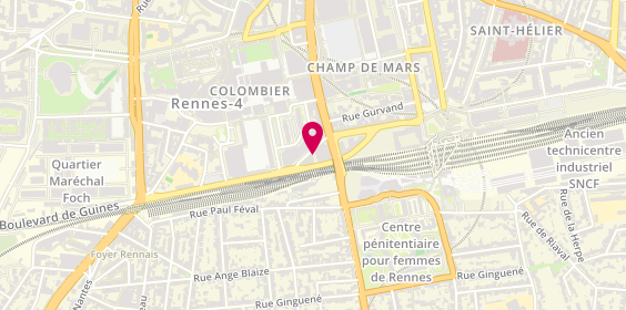 Plan de Pompes Funèbres OFEA, 28 Boulevard du Colombier, 35000 Rennes