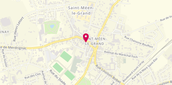 Plan de Pompes Funèbres et Marbrerie Daniel, 10 place de la Mairie, 35290 Saint-Méen-le-Grand