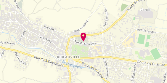 Plan de Accueil Funeraire de Ribeauville, 3 Rue du Cimetière, 68150 Ribeauvillé