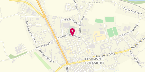 Plan de Pompes Funebres Marbrerie Collet, 11 Rue Marcel Jousse, 72170 Beaumont-sur-Sarthe