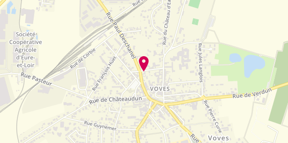 Plan de Pompes Funebres Chau, 4 Rue du Dr Gabriel Maunoury, 28150 Les Villages-Vovéens