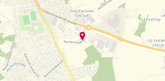 Plan de Lejard Jean-Guy, Zone Artisanale Clos des Landes 1 Rue Fougeres, 22100 Lanvallay