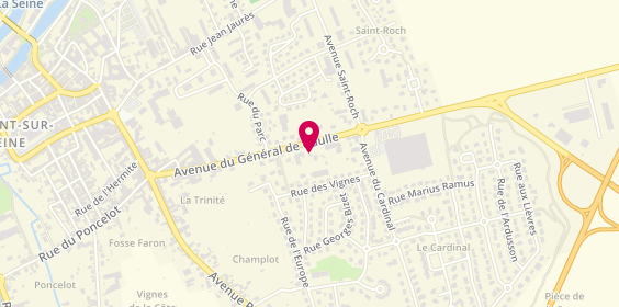 Plan de Pfg-Marbrerie Gremillet, 30 avenue du General de Gaulle, 10400 Nogent-sur-Seine