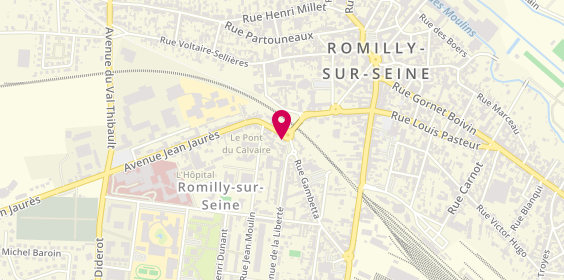 Plan de Girot Frères, 1 avenue Jean Jaurès, 10100 Romilly-sur-Seine