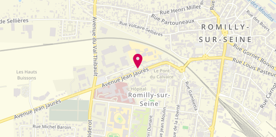 Plan de Pfg-Marbrerie Gremillet, 60 avenue Jean Jaurès, 10100 Romilly-sur-Seine