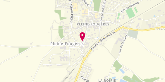 Plan de Pompes Funèbres Mickaël Moubèche, 20 Rue de Rennes, 35610 Pleine-Fougères