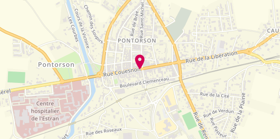 Plan de Pompes Funebres Guerin, 66 Rue Couesnon, 50170 Pontorson