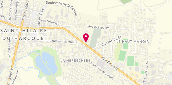 Plan de SARL Goudal Centre Funéraire Goudal, 167 Rue de Paris, 50600 Saint-Hilaire-du-Harcouët