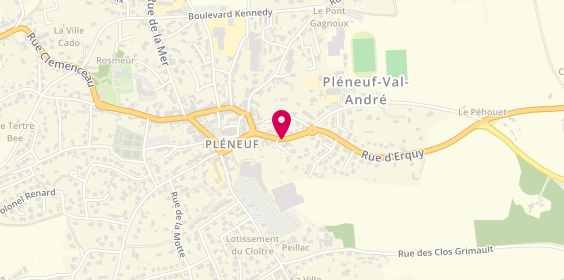 Plan de Pompes Funèbres l'Arvor, 16 Rue d'Erquy, 22370 Pléneuf-Val-André