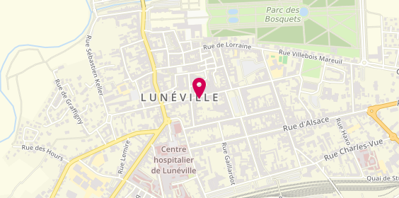 Plan de Pompes funèbres PFG LUNÉVILLE, 26 Rue Banaudon, 54300 Lunéville