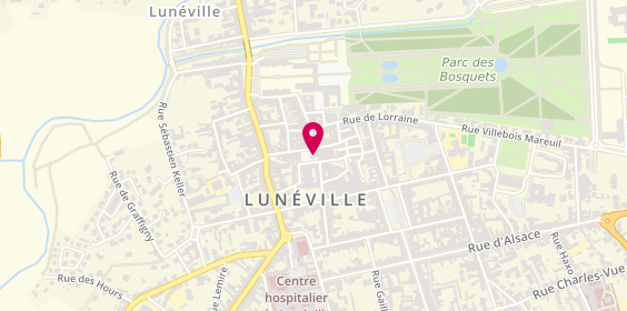 Plan de Pompes Funèbres Pascal Leclerc, 4 place Saint-Rémy, 54300 Lunéville