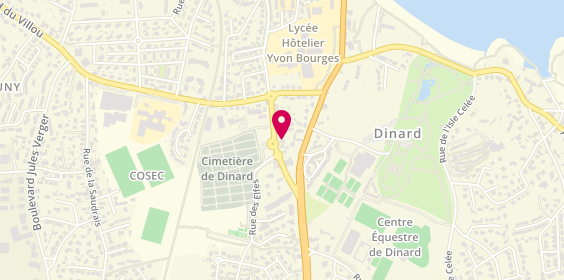 Plan de Pompes funèbres PFG DINARD, 15 Rue du Douet Fourche, 35800 Dinard