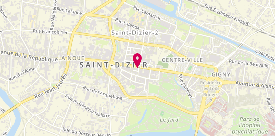 Plan de Pompes funèbres PFG SAINT-DIZIER, 26 Rue Gambetta, 52100 Saint-Dizier