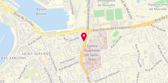 Plan de Pompes Funèbres Lesacher, 130 Boulevard des Talards, 35400 Saint-Malo
