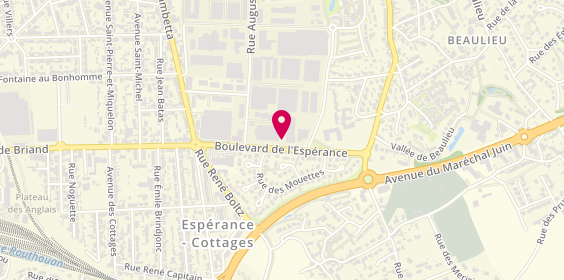 Plan de Pompes Funebres Lesacher, 11 Boulevard Espérance, 35400 Saint-Malo