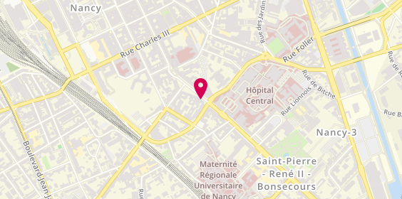 Plan de Pompes Funèbres Pascal Leclerc, 34 place des Vosges, 54000 Nancy
