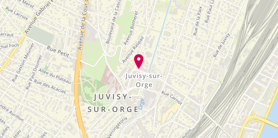 Plan de Pompes funèbres PFG JUVISY-SUR-ORGE, 72 avenue d'Estienne d'Orves, 91260 Juvisy-sur-Orge