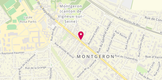 Plan de Pompes funèbres PFG MONTGERON, 85 avenue de la République, 91230 Montgeron