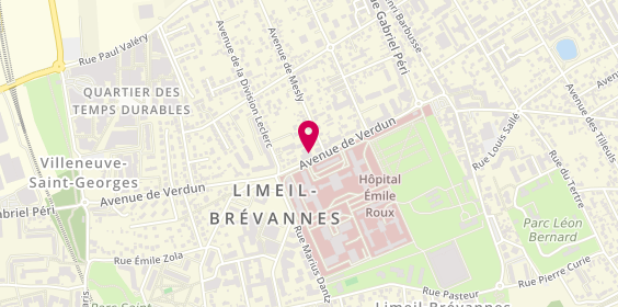Plan de Pompes Funèbres de Limeil, 20 avenue de Verdun, 94450 Limeil-Brévannes