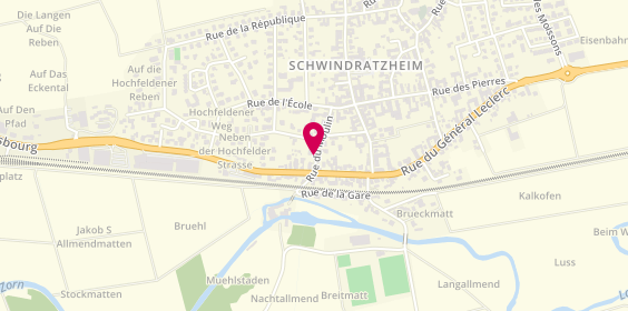 Plan de Pompes Funèbres Wittner, 3 Rue du Moulin, 67270 Schwindratzheim