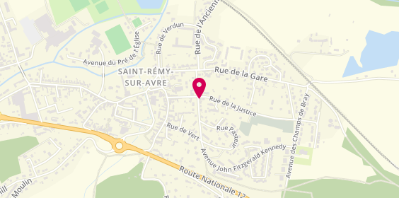 Plan de Pompes Funebres Guillon, 3 Bis Rue Albert Schweitzer, 28380 Saint-Rémy-sur-Avre