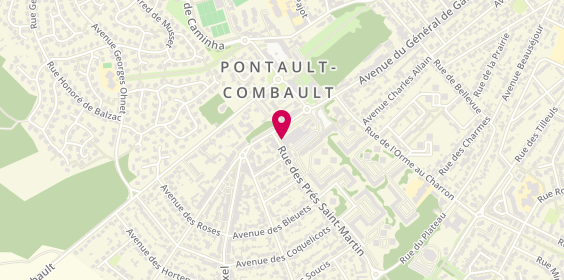 Plan de Pompes Funèbres Pascal Leclerc, Avenue de la République Centre Commercial 2000, 77340 Pontault-Combault