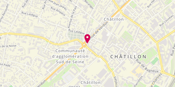 Plan de Pompes Funèbres de France, 57 avenue de Verdun, 92320 Châtillon