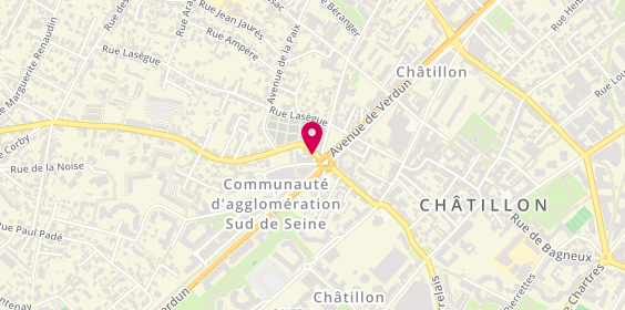 Plan de Pompes Funèbres CHAMBAULT FUNERAIRE - le Choix Funéraire, 21 Rue Pierre Brossolette, 92320 Châtillon