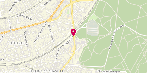 Plan de Pompes Funèbres et Marbrerie Jean Vidal, 28 Bis Rue Anatole France, 92370 Chaville