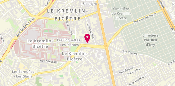 Plan de SDS Funeraires, 16 avenue Eugène Thomas, 94270 Le Kremlin-Bicêtre