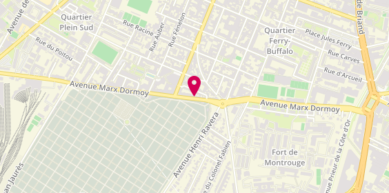 Plan de Service Funéraire URAS & Fils, 96 avenue Marx Dormoy, 92120 Montrouge