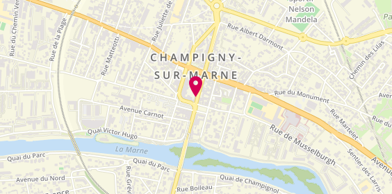 Plan de Pompes funèbres PFG CHAMPIGNY-SUR-MARNE, 13 Rue Albert Thomas, 94500 Champigny-sur-Marne