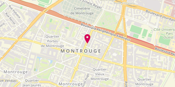 Plan de Pompes funèbres PFG MONTROUGE, 39 avenue de la République, 92120 Montrouge