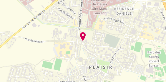 Plan de Pompes Funèbres et Marbrerie DECARRIS - PFG PLAISIR, 18 Bis Rue de la République, 78370 Plaisir